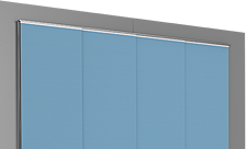 japonská stěna 4 panely